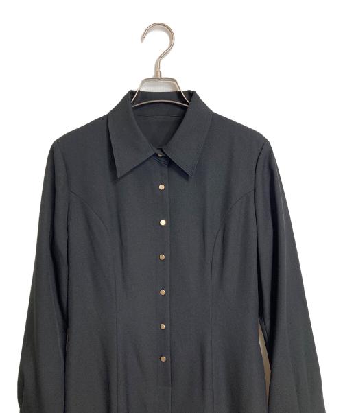 JENNE（ジェンヌ）JENNE (ジェンヌ) シャツワンピース ブラック サイズ:Mの古着・服飾アイテム