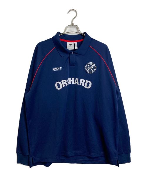 adidas（アディダス）adidas (アディダス) ORCHARD STREET (オーチャードストリート) New England Revolution (ニューイングランドレボリューション) ゲームシャツ トラックシャツ ネイビー サイズ:3XLの古着・服飾アイテム