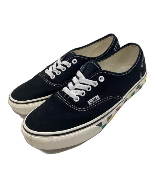 VANS（バンズ）VANS (バンズ) WACKO MARIA (ワコマリア) GUILTY PARTIES刺繍スニーカー ブラック ラスタ サイズ:UK8の古着・服飾アイテム