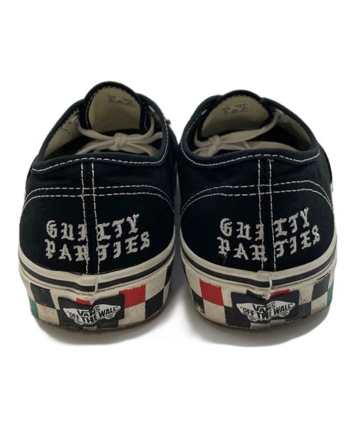VANS（バンズ）VANS (バンズ) WACKO MARIA (ワコマリア) GUILTY PARTIES刺繍スニーカー ブラック ラスタ サイズ:UK8の古着・服飾アイテム