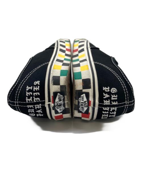 VANS（バンズ）VANS (バンズ) WACKO MARIA (ワコマリア) GUILTY PARTIES刺繍スニーカー ブラック ラスタ サイズ:UK8の古着・服飾アイテム