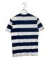 LACOSTE (ラコステ) Tシャツ S/S Tee ボーダー ピケ 鹿の子 ネイビー×ホワイト サイズ:US XS：4000円