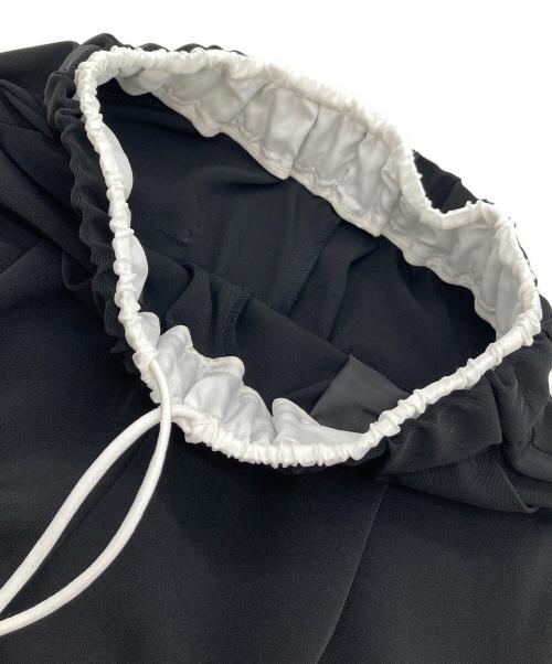 maison de Dolce.（メゾンドドルチェ）maison de Dolce. (メゾンドドルチェ) ダブルウエストPT ダブルウエストパンツ イージーパンツ ブラック×ホワイト サイズ:Sの古着・服飾アイテム