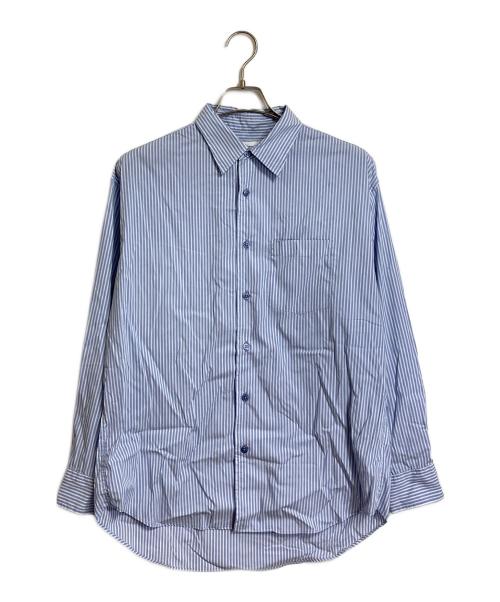 ALLEGE（アレッジ）ALLEGE (アレッジ) ストライプシャツ Standard Stripe Shirt ブルー×ホワイト SAX サイズ:Mの古着・服飾アイテム