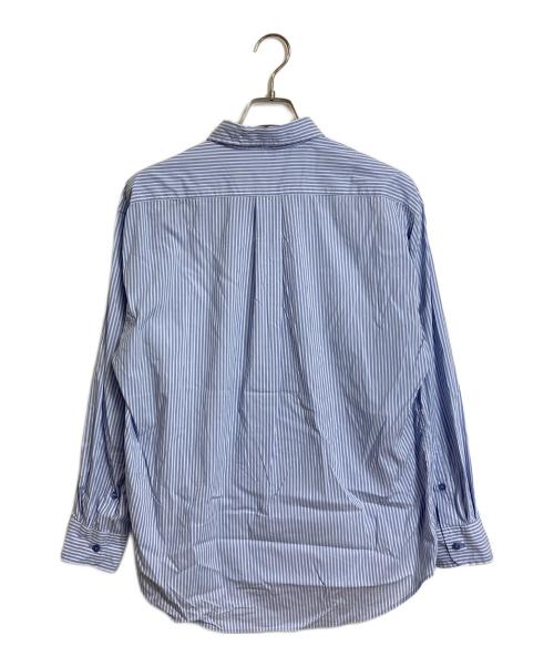 ALLEGE（アレッジ）ALLEGE (アレッジ) ストライプシャツ Standard Stripe Shirt ブルー×ホワイト SAX サイズ:Mの古着・服飾アイテム