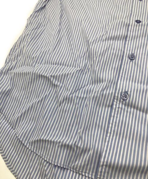 ALLEGE（アレッジ）ALLEGE (アレッジ) ストライプシャツ Standard Stripe Shirt ブルー×ホワイト SAX サイズ:Mの古着・服飾アイテム