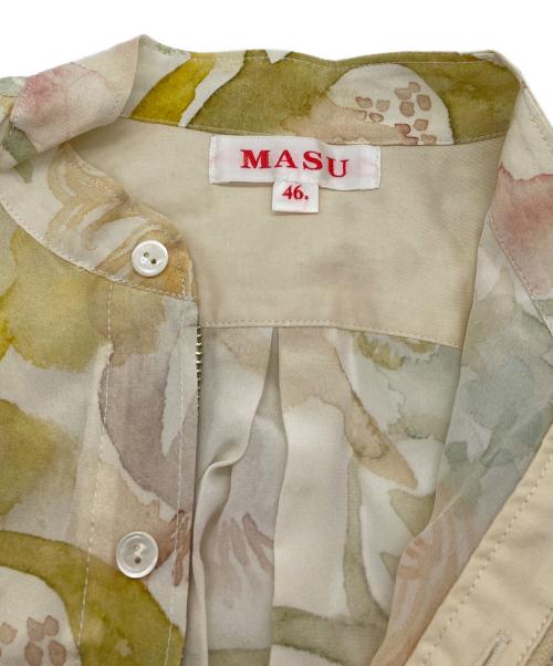 masu（エムエーエスユー）MASU (エムエーエスユー) GRANNY ZIP-UP SHIRTS ジップアップ シルクシャツ イエロー サイズ:46の古着・服飾アイテム