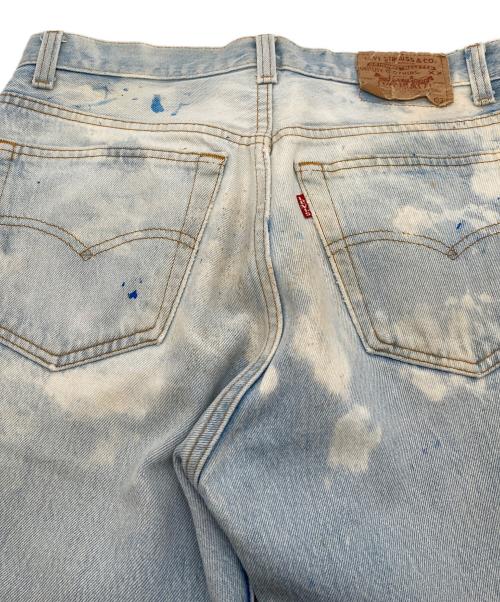 LEVI'S（リーバイス）LEVI'S (リーバイス) 【古着】501XX ペイントデニムパンツ　ブリーチデニムパンツ　USA製 スカイブルー サイズ:32×33の古着・服飾アイテム