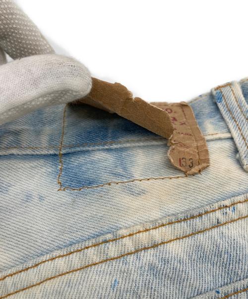 LEVI'S（リーバイス）LEVI'S (リーバイス) 【古着】501XX ペイントデニムパンツ　ブリーチデニムパンツ　USA製 スカイブルー サイズ:32×33の古着・服飾アイテム