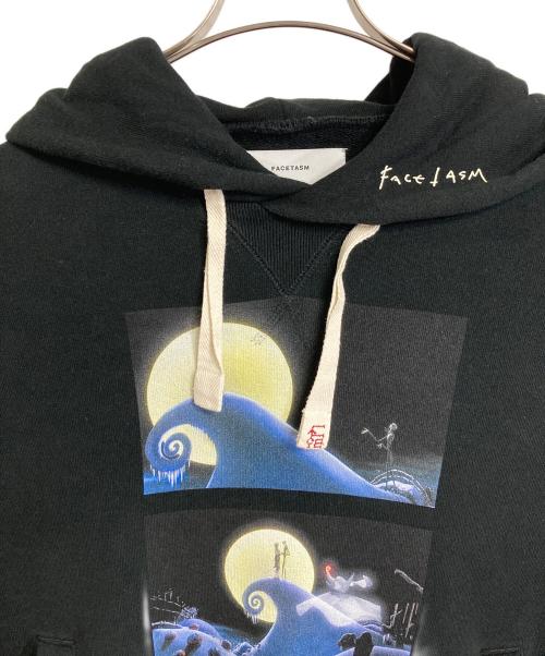 FACETASM（ファセッタズム）FACETASM (ファセッタズム) DISNEY (ディズニー) ナイトメア　ビフォア　クリスマス　 ムービープリントパーカー　ギミック　変形ジップパーカー　ディズニー　ティムバートン ブラック サイズ:3の古着・服飾アイテム