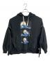 中古・古着 FACETASM (ファセッタズム) DISNEY (ディズニー) ナイトメア　ビフォア　クリスマス　 ムービープリントパーカー　ギミック　変形ジップパーカー　ディズニー　ティムバートン ブラック サイズ:3：12000円
