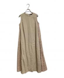 anuans（アニュアンス）の古着「サイドレースワンピース」｜ベージュ