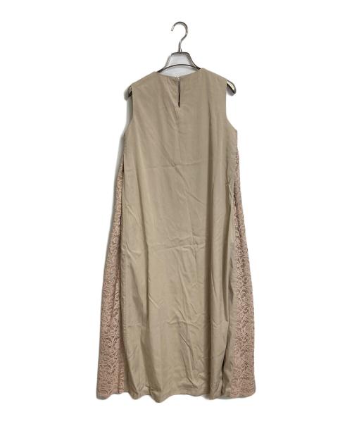 anuans（アニュアンス）anuans (アニュアンス) サイドレースワンピース ベージュ サイズ:FREEの古着・服飾アイテム