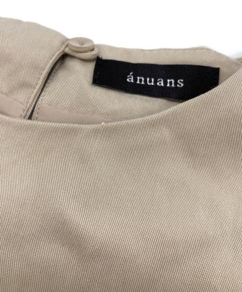 anuans（アニュアンス）anuans (アニュアンス) サイドレースワンピース ベージュ サイズ:FREEの古着・服飾アイテム