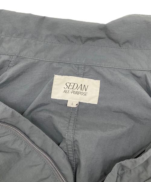 SEDAN ALL-PURPOSE（セダンオールパーパス）SEDAN ALL-PURPOSE (セダンオールパーパス) Big Light Jacket  ビッグライトジャケット　ナイロンジャケット　アウター　ライトアウター グレー サイズ:Lの古着・服飾アイテム