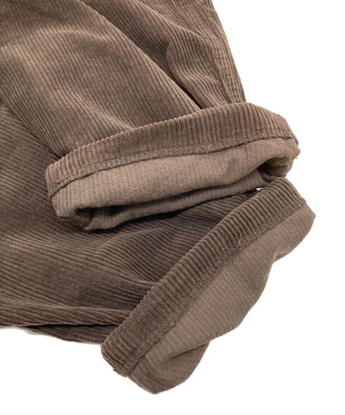 CAHLUMN（カウラム）CAHLUMN (カウラム) Draw Cord Classic Corduroy Pant   ドローコード クラシック コーデュロイパンツ ブラウン サイズ:Sの古着・服飾アイテム