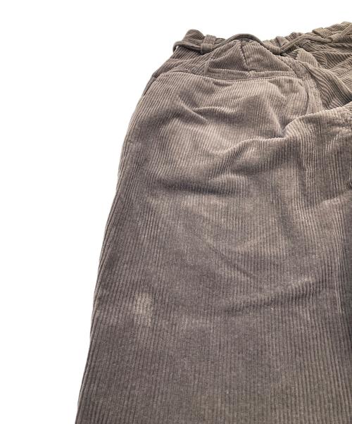 CAHLUMN（カウラム）CAHLUMN (カウラム) Draw Cord Classic Corduroy Pant   ドローコード クラシック コーデュロイパンツ ブラウン サイズ:Sの古着・服飾アイテム