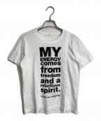 COMME des GARCONSコムデギャルソン）の古着「プリントTシャツ　ロゴTシャツ　半袖　S/S TEE 日本製」｜ホワイト