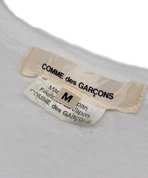 COMME des GARCONS（コムデギャルソン）COMME des GARCONS (コムデギャルソン) プリントTシャツ　ロゴTシャツ　半袖　S/S TEE 日本製 ホワイト サイズ:Mの古着・服飾アイテム