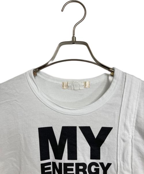 COMME des GARCONS（コムデギャルソン）COMME des GARCONS (コムデギャルソン) プリントTシャツ　ロゴTシャツ　半袖　S/S TEE 日本製 ホワイト サイズ:Mの古着・服飾アイテム