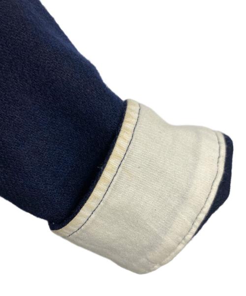 WACKO MARIA（ワコマリア）WACKO MARIA (ワコマリア) GUILTY PARTIES刺繍ウールシャツ　長袖シャツ　日本製 ネイビー サイズ:Lの古着・服飾アイテム