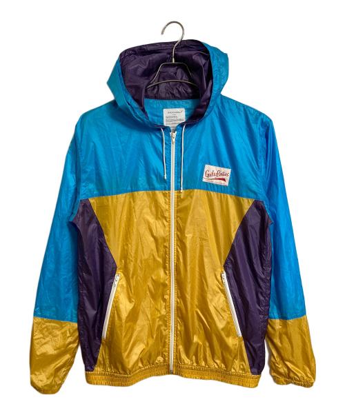 WACKO MARIA（ワコマリア）WACKO MARIA (ワコマリア) ナイロンパーカー　ナイロンジャケット　アウター　ライトアウター　日本製　旧タグ ブルー×イエロー サイズ:Lの古着・服飾アイテム