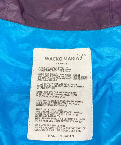 WACKO MARIA（ワコマリア）WACKO MARIA (ワコマリア) ナイロンパーカー　ナイロンジャケット　アウター　ライトアウター　日本製　旧タグ ブルー×イエロー サイズ:Lの古着・服飾アイテム