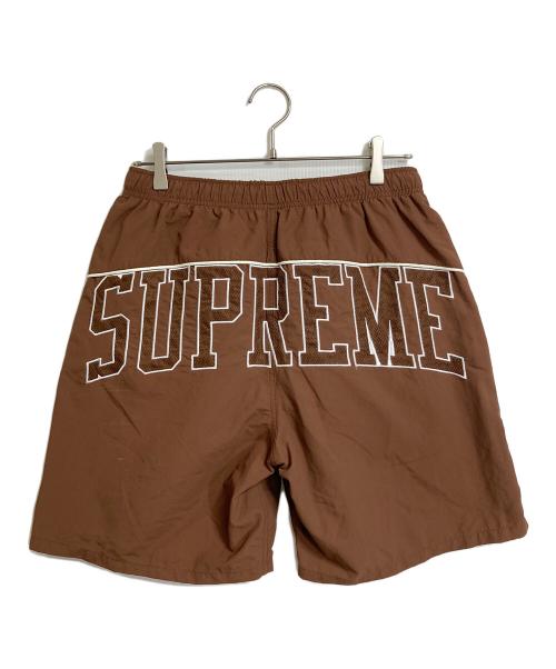 SUPREME（シュプリーム）Supreme (シュプリーム) 22SS アーチロゴ ウォーターショーツ Arc Water Short  ショートパンツ　ハーフパンツ　ナイロンパンツ ブラウン サイズ:Mの古着・服飾アイテム