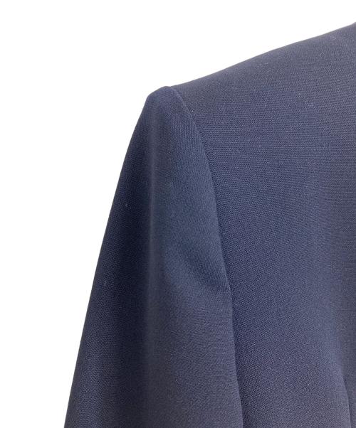 EPOCA（エポカ）EPOCA (エポカ) ノーカラージャケット　アウター　ライトアウター　セレモニー　オフィスカジュアル　日本製 ネイビー サイズ:38の古着・服飾アイテム