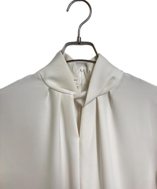 theory luxe（セオリーリュクス）theory luxe (セオリーリュクス) Marvine Sandy ブラウス　マーヴィン・サンディ　長袖ブラウス　セレモニー　日本製 ホワイト サイズ:38の古着・服飾アイテム