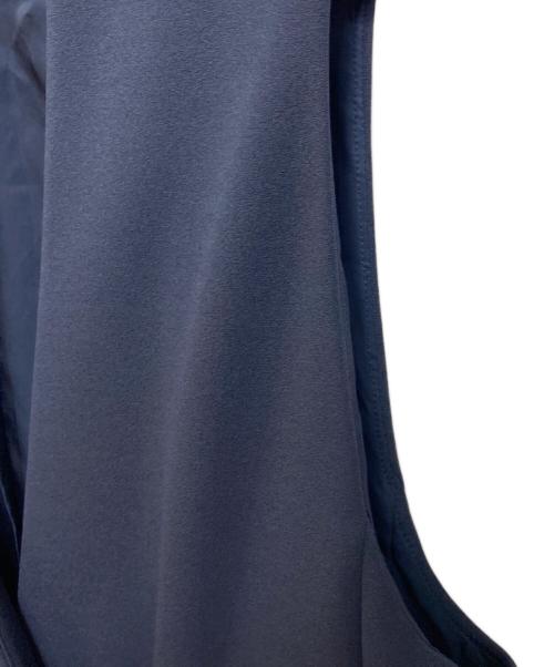 BALLSEY（ボールジィ）BALLSEY (ボールジィ) ニットジョーゼット ロングジレ　アウター　ライトアウター　セレモニー　日本製 ネイビー サイズ:36の古着・服飾アイテム