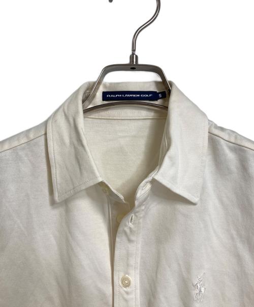 RALPH LAUREN（ラルフローレン）RALPH LAUREN (ラルフローレン) ロゴ刺繍シャツ　半袖シャツ　ポロシャツ　ポニー刺繍 ホワイト サイズ:Sの古着・服飾アイテム