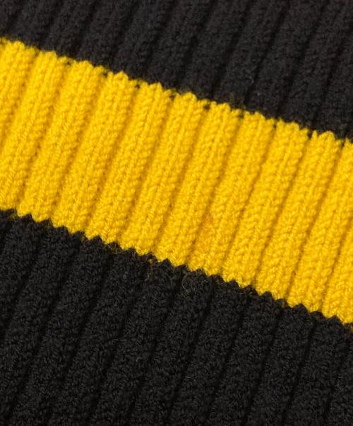 JOHN LAWRENCE SULLIVAN（ジョン ローレンス サリバン）JOHN LAWRENCE SULLIVAN (ジョン ローレンス サリバン) カラーブロックセーター ブラック×レッド サイズ:XSの古着・服飾アイテム