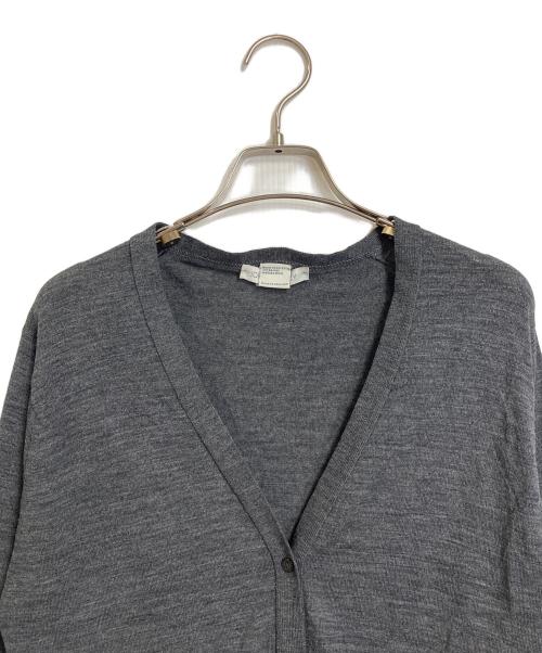 JOHN SMEDLEY（ジョンスメドレー）JOHN SMEDLEY (ジョンスメドレー) ウール Vネック カーディガン グレー サイズ:Mの古着・服飾アイテム