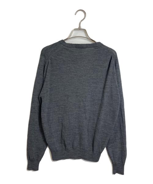 JOHN SMEDLEY（ジョンスメドレー）JOHN SMEDLEY (ジョンスメドレー) ウール Vネック カーディガン グレー サイズ:Mの古着・服飾アイテム