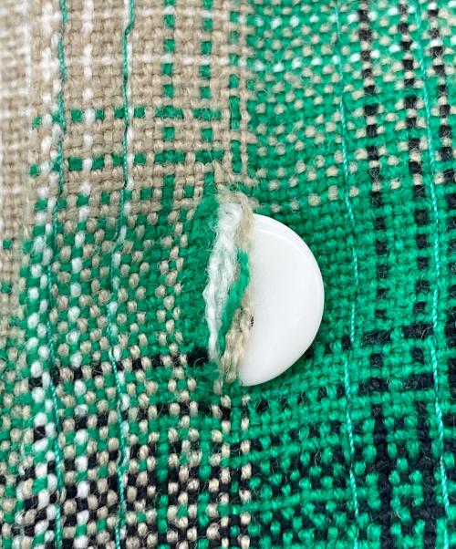 CalTop（キャルトップ）CalTop (キャルトップ) Ombre Check L/S Shirts USA製　長袖シャツ　チェックシャツ　アクリルシャツ グリーン×ブラック サイズ:Mの古着・服飾アイテム