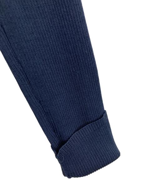 UNITED ARROWS（ユナイテッドアローズ）UNITED ARROWS (ユナイテッドアローズ) シルクリブ Vネック カーディガン　羽織り ネイビー サイズ:38の古着・服飾アイテム