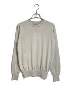 SLOANEスローン）の古着「18G天竺 ポリエステル×コットン ウルトラ撥水 クルーネック ニット」｜グレー