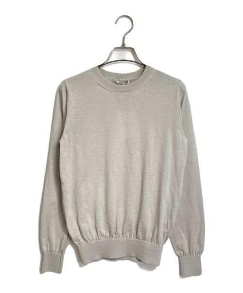 SLOANE（スローン）SLOANE (スローン) 18G天竺 ポリエステル×コットン ウルトラ撥水 クルーネック ニット グレー サイズ:1の古着・服飾アイテム