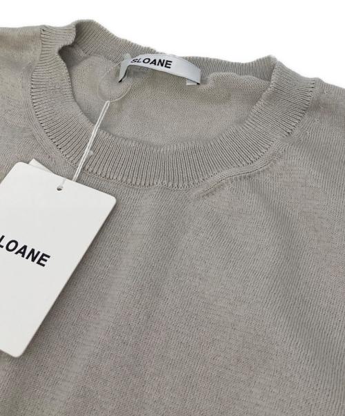 SLOANE（スローン）SLOANE (スローン) 18G天竺 ポリエステル×コットン ウルトラ撥水 クルーネック ニット グレー サイズ:1の古着・服飾アイテム