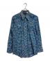 Sears（シアーズ）の古着「【古着】ウエスタンシャツ 長袖シャツ　三角タグ　総柄」｜ネイビー