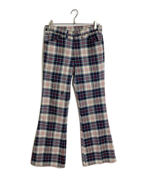 LEVI'S（リーバイス）LEVI'S (リーバイス) 【古着】スタプレチェックパンツ　BIG E   フレアパンツ マルチカラー サイズ:実寸参照の古着・服飾アイテム