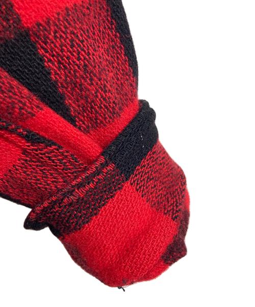 WOOLRICH（ウールリッチ）WOOLRICH (ウールリッチ) 【古着】30’S～40’Sバッファローチェックシャツ CPOウールシャツ ウールマッキーノシャツ　1930年代中期～1940年代初期 黒タグ 　30年代　40年代 レッド×ブラック サイズ:16の古着・服飾アイテム