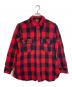 WOOLRICH（ウールリッチ）の古着「【古着】30’S～40’Sバッファローチェックシャツ CPOウールシャツ ウールマッキーノシャツ　1930年代中期～1940年代初期 黒タグ 　30年代　40年代」｜レッド×ブラック
