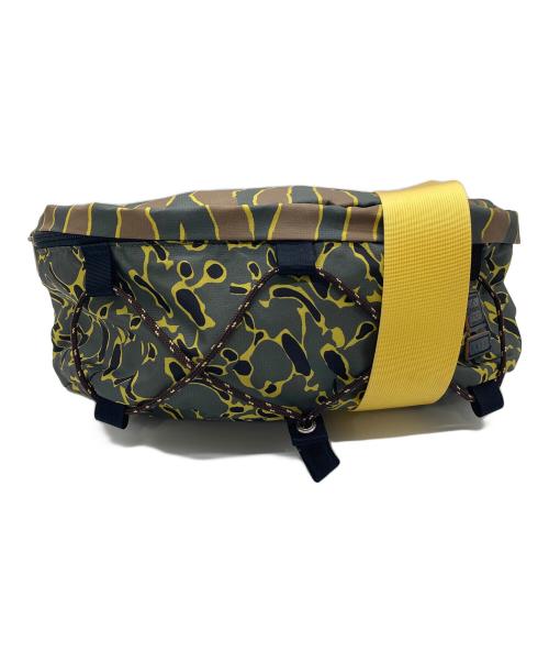 PORTER（ポーター）PORTER (ポーター) MARNI (マルニ) ボディーバッグ BUM BAG ショルダーバッグ　ウエストポーチ　日本製 グリーン×イエロー サイズ:実寸参照の古着・服飾アイテム