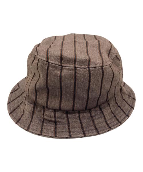 stussy（ステューシー）stussy (ステューシー) ストックロゴバケットハット ベージュ サイズ:Lの古着・服飾アイテム