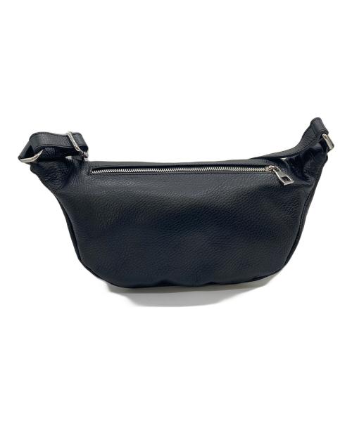 andrea cardone（アンドレアカルドネ）andrea cardone (アンドレアカルドネ) ボディバッグ　ショルダーバッグ　ウエストポーチ　レザーバッグ　イタリア製 ブラック サイズ:実寸参照の古着・服飾アイテム