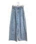 Graphpaper（グラフペーパー）の古着「別注 Selvage Denim Two Tuck Wide Pants」｜フェードブルー LIGHT FADE