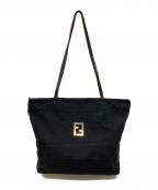 FENDIフェンディ）の古着「ズッカ柄ハンドバッグ」｜ブラック