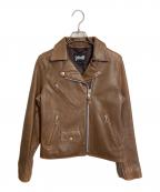 Schottショット）の古着「ラムレザーライダースジャケット　ブラウンレザー　ダブル」｜ブラウン